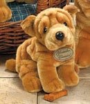 Shar-Pei Plush Dog Yomiko Classic 10" Realistic Stuffed Animal Dog By Russ Berrie