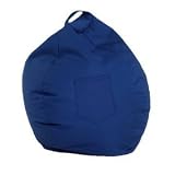 Comfort Research Twill Navy DORM BEAN BAG 36W x 36D x 38 High Frameless Chair