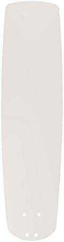 Kathy Ireland Home Ceiling Fan Replacement Blades, Set of 5 | Damp Rated Solid Wood for Indoor Use | 25 Inches, Satin White