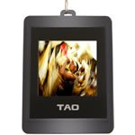 Tao 89862 1.4-Inch Square Digital Picture Keychain (Black)