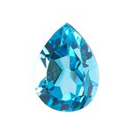 10x7 mm-1.90 Cts Swiss Blue Topaz ( Pear-AA )