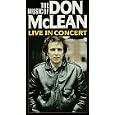 Music of Don Mclean: Live in Concert [VHS] by 