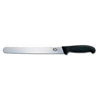 Victorinox Cutlery 10-Inch Round Tip Slicing Knife, Black Fibrox Handle