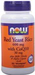 Red Yeast Rice 600 mg by Now Foods 60 Vegetarian Capsules