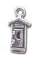 Solid Sterling Silver Outhouse Charm