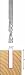 Freud 76-102 1 4-Inch Diameter 2-Flute Down Spiral Router Bit with 1 4-Inch Shank