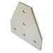Faztek 15 Series 5 Hole Tee Joining Plate, 4-1/2" Length x 4-1/2" Width