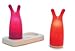 Candeloo LED rechargeable lamps orange/fuchsia