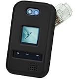 BLACK RUBBERIZED COATED PROGUARD COVER HARD CASE PROTECTOR (With Optional Detachable Belt Clip) for METRO PCS KYOCERA E2000 TEMPO - RETAIL PACKAGING