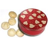 1 and 1/2 lb Macadamia Nuts Tin - Sweet Hearts