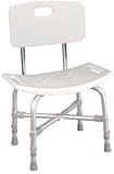 Bariatric Heavy Duty Bath Bench, Style: With Backrest