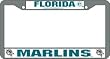 Florida Marlins Chrome License Plate Frame - SET OF 6 - Sports Merchandise