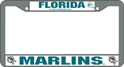 Florida Marlins Chrome License Plate Frame - SET OF 6 - Sports Merchandise
