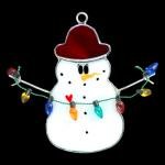 SWITCHABLES STAINED GLASS NIGHT LIGHT COVER - SNOWMAN - SW017