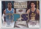2009-10 Upper Deck Game Materials Dual Gold #DGPS - Chris Paul/John Stockton/150