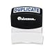 Universal Pre-Inked DUPLICATE Message Stamp, 9/16 x 1 11/16, Blue (UNV10100) Category: 1 Color Title and Message Stamps