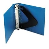 Office Products : Wilson Jones 367-49BL Century Molded Plastic Ring Binder, 11 X 8-1/2, Metal Hinges, 3 Cap., Blue