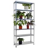 METAL POINT 2 Galvanized Steel Shelving Unit with Steel Shelves