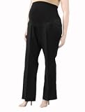 Motherhood Maternity: Plus Size Petite Secret Fit Belly(tm) Twill Maternity Pants
