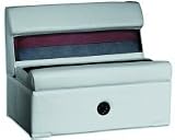 B&M DELUXE LOUNGE BOAT SEATColor: Gray/Charcoal/Red