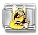 Clearly Charming German Shepherd Dog Breed Canine Collection Italian Charm 18k Gold by Casa D'Oro
