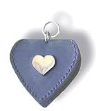 Blue Heart Id Purse - hang it on any dog or cat collar - id tag