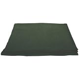 Olive Drab French Army Style Extremely Warm Wool Blanket - 66 x 90, Cold Weather Blanket