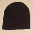 Blank Long Cuff Beanie - Black