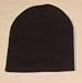 Blank Long Cuff Beanie - Black