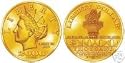1 Troy Ounce .9999 Fine Gold Liberty Dollar By Norfed