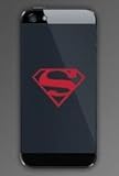 (2X) Superman - Cell Phone Sticker - Mobile - Decal - Die Cut