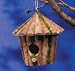 Round Log Hut - Bird Nesting Box