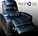 E2000 Black Leather 5.1 Surround Sound Home Theater Recliner with Massage - E2000blk by Repose
