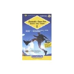 Wanderkarte Zermatt / Saas Fee / Gr�chen / Visp / Simplon 1 : 60 000. Walliser Wanderwege