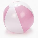 12 PINK & WHITE 6-Panel BEACH BALLS/14