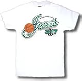 Jesus Basketball (In His Name I Play) Adult T-Shirt