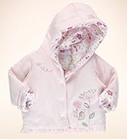 Petit Bebe Pure Cotton Hooded Reversible Jacket