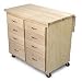 Titan 8-Drawer Kitchen Island - Birch Image