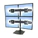 125080: Ergotron DS100 Quad Monitor Desk Stand (Black) (33-324-200)  from Ergotron