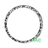 Animal Print Steering Wheel Cover - Snow leopard