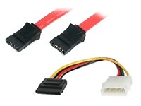  : StarTech.com 18 inch Serial ATA Data Cable with LP4 Adapter