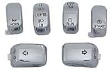 Chrome Switch Cap Kit