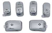 Chrome Switch Cap Kit