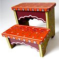 Bohemian Garden Double Step Stool