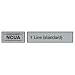 MMF Industries 2837079N93 Vinyletter, Magnetic 1/3 Nameplate with NCUA Logo, 2-7/8W x 1-3/4H Inch, 1 Line of Copy, White Letters, Bronze Nameplate, Vinyl Letters, Plastic (Each)