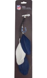 Indianapolis Colts Team Color Feather Hair Clip