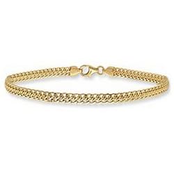 10 Woven Ankle Bracelet in 14K Yellow Gold by Ultra Diamonds