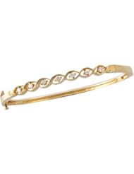 14K Yellow Gold Diamond Bangle Bracelet