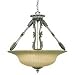 Savoy House Lighting - 7-9726-4-176 - Florita Pendant - Silver Lace Finish / Cream Textured Glass