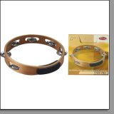 6 inch Headless Tambourine Wood, 1 Row